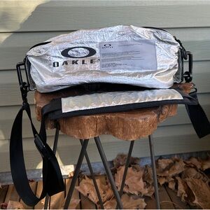 Oakley Silver Iridescent Reflective Crossbody Bag / Fanny Pack